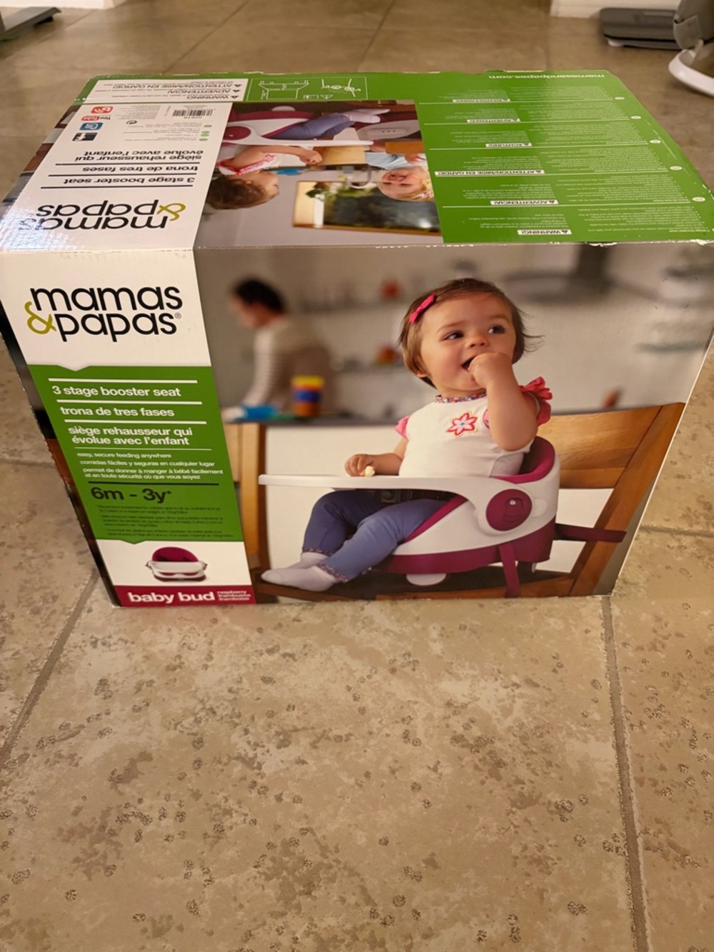 Pink Baby Bud 3-Stage Booster Seat